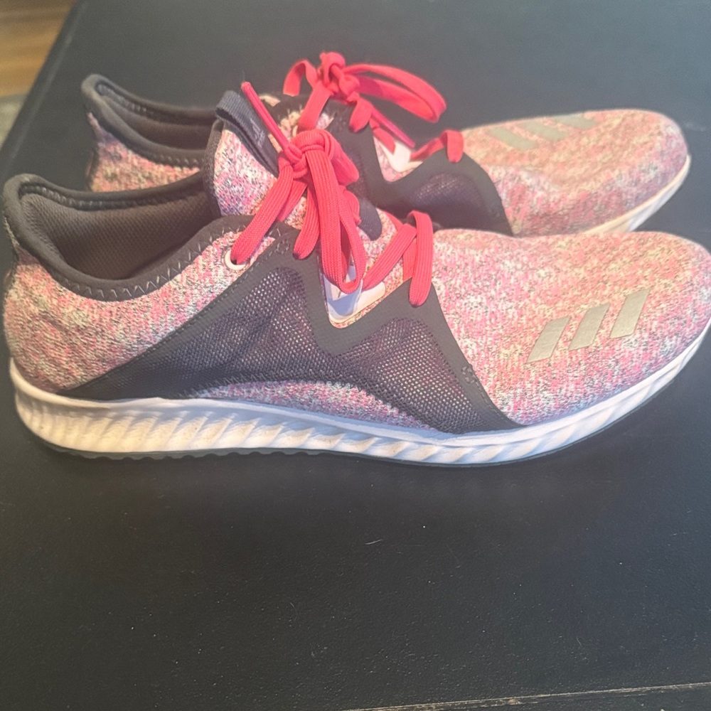 Adidas Women's Pink and Gray Athletic Shoes